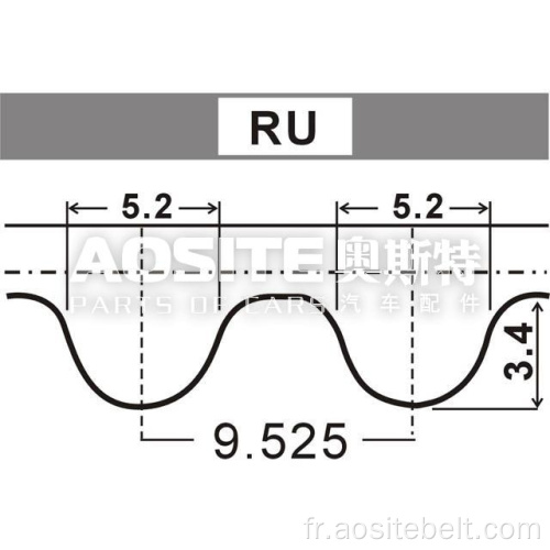 Ceinture de distribution pour Hyundai Sonata III